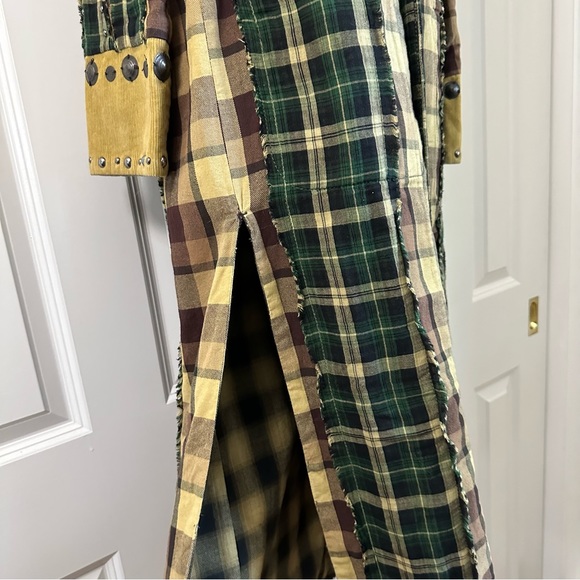 Free People Rodeo Plaid Duster Size Small - Picture 4 of 8